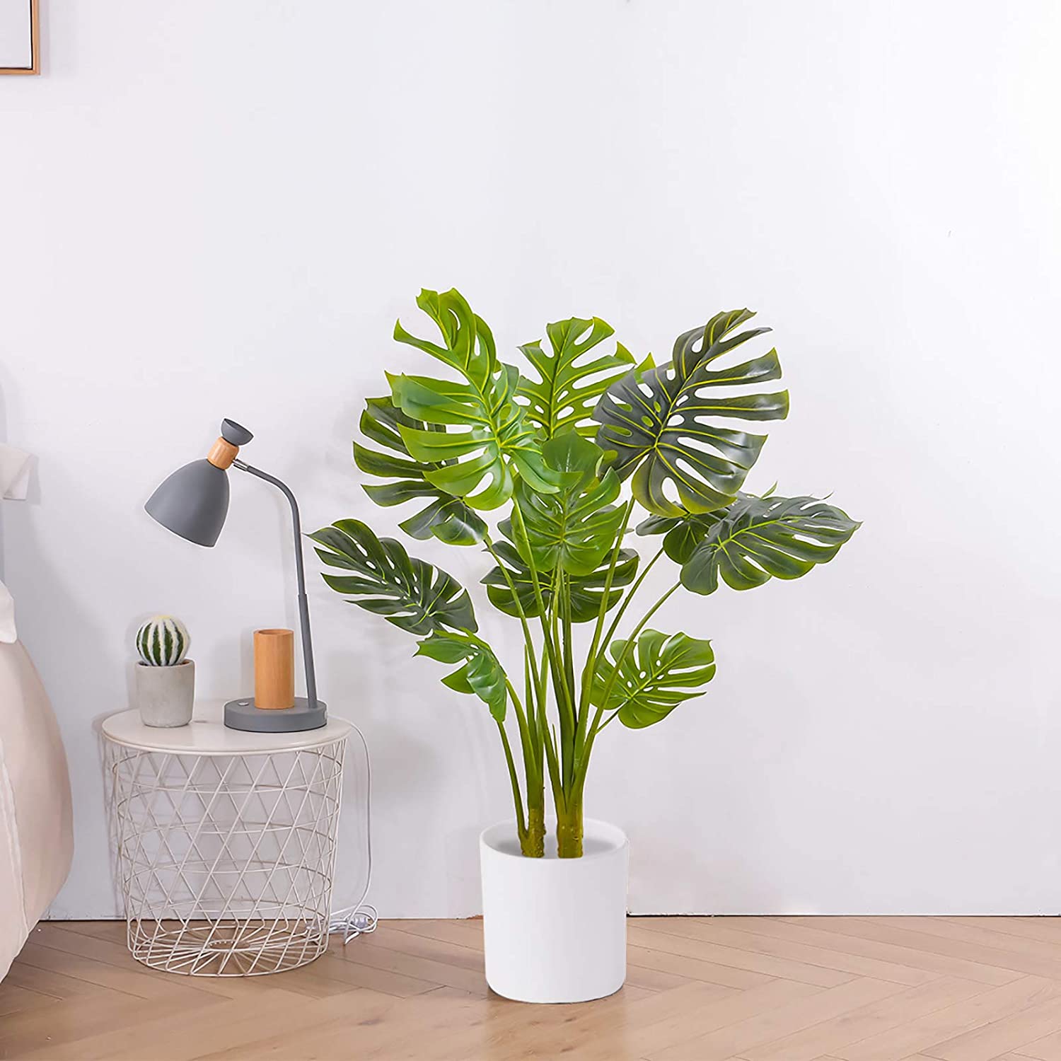 Artificial Monstera Deliciosa Plant – Set of Two | Elnaz Irby Design